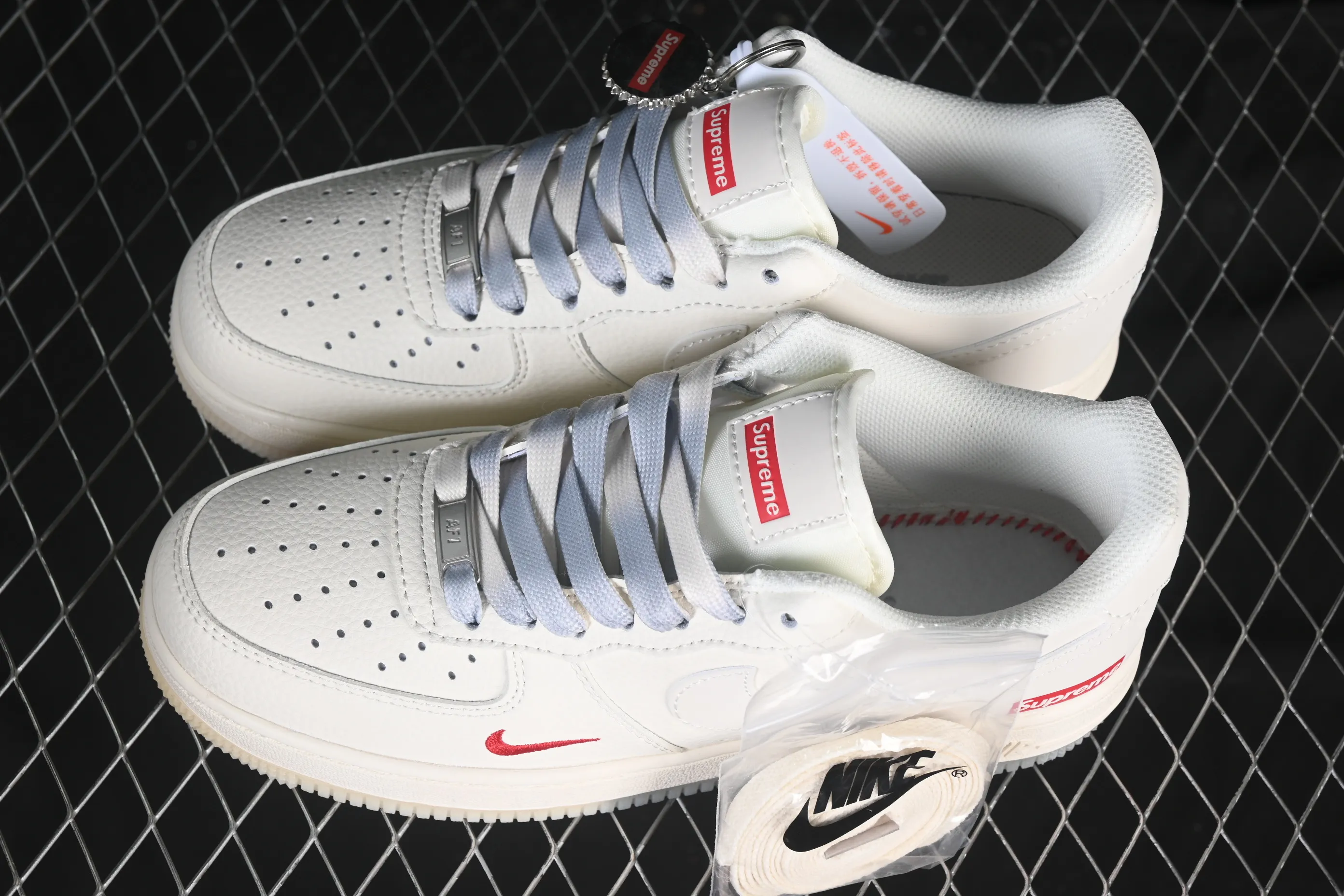 All categories Nk Air Force 1 Air Force series Nk Air Force 1 Low Air Force low-top Nike Air Force 1'07 Low Supreme co-branded beige crystal bottom Air Force 1 low-top casual sneakers XX3168-178